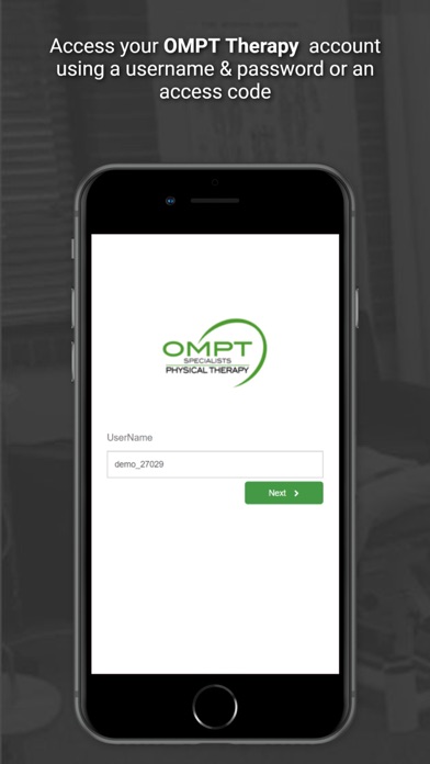 OMPT Therapy Screenshot
