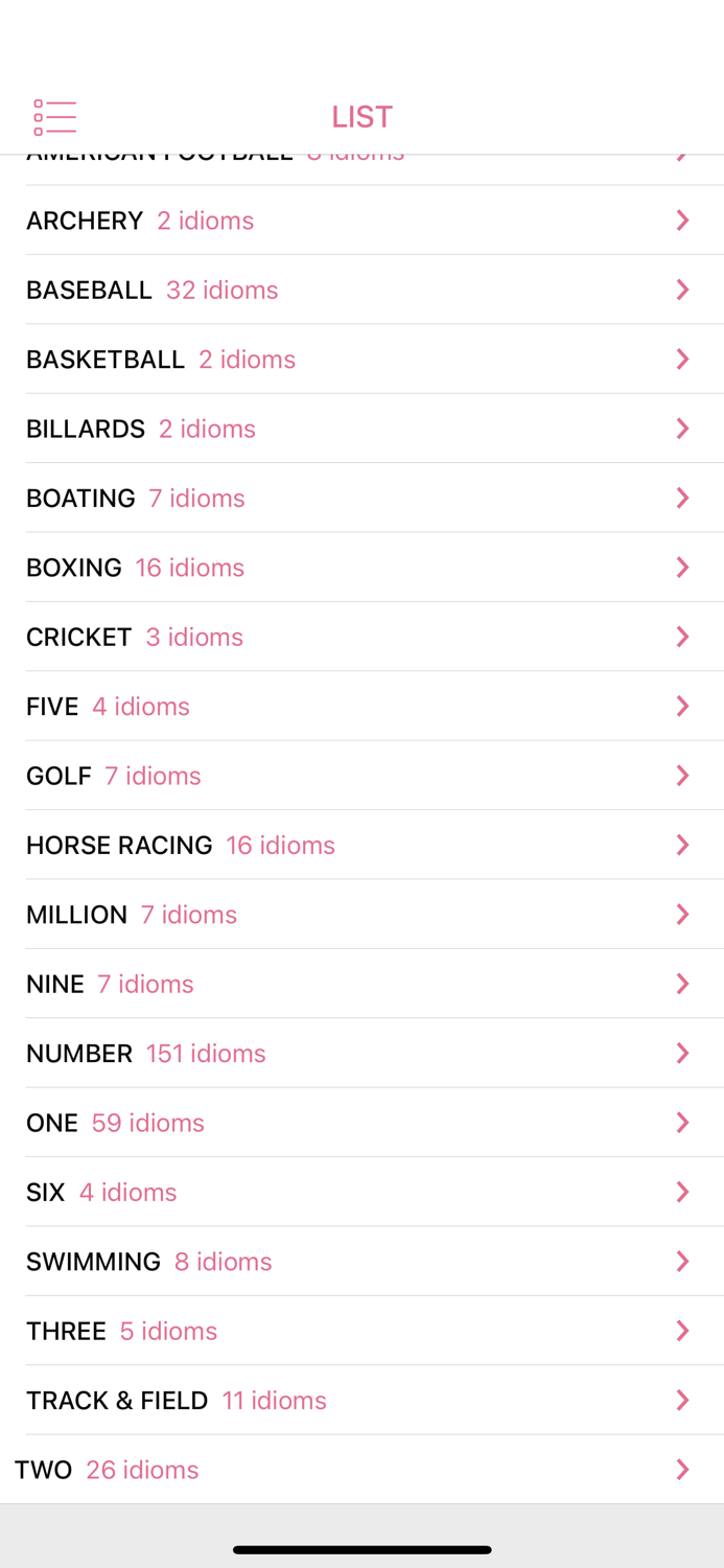 Sports Number idiom in English