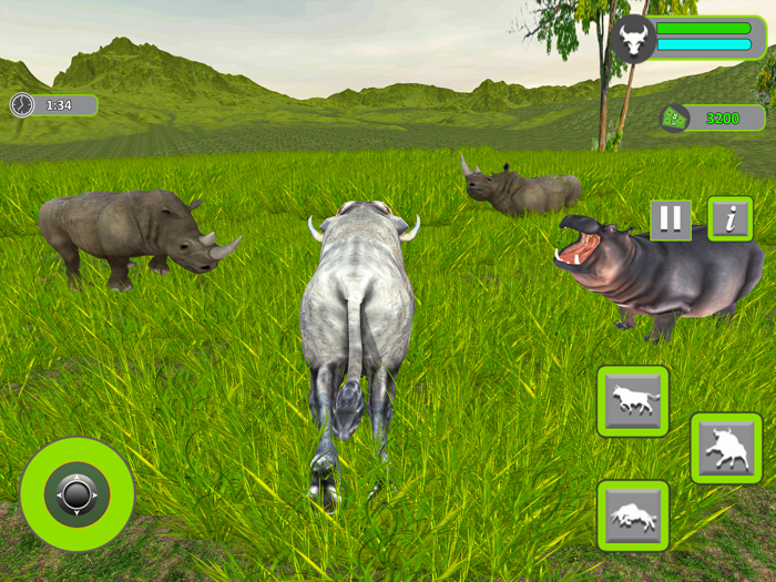 Angry Bull Attack Fight Game