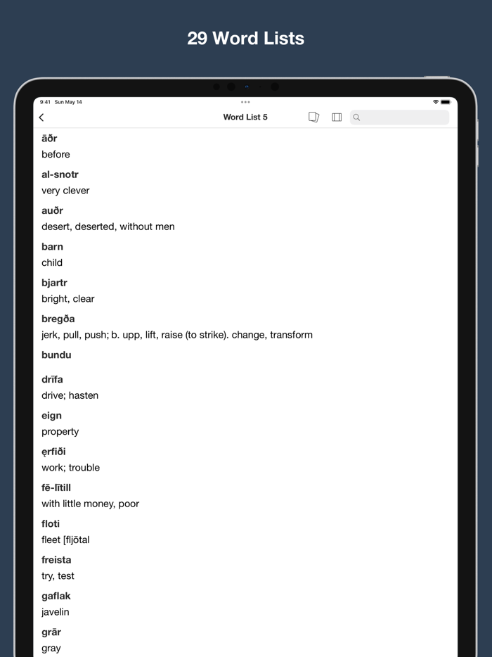 Combined Icelandic Dictionary