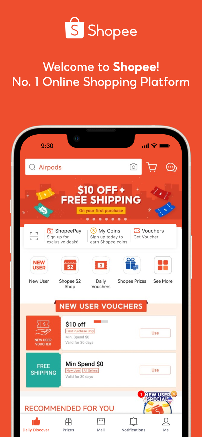 Shopee Shop and Get Cashback