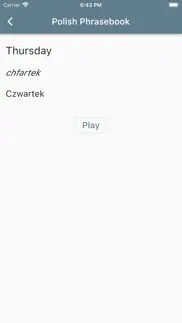 polish basic phrases iphone screenshot 3