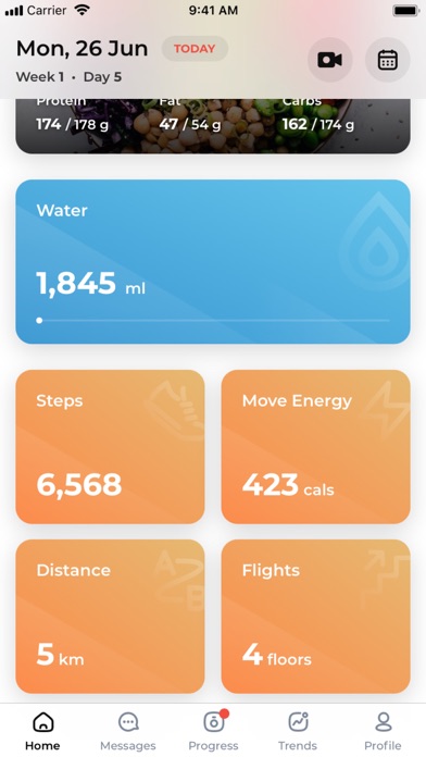 TriSet Fitness App Screenshot