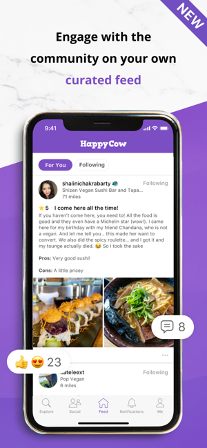 ‎HappyCow Find Vegan Food Screenshot