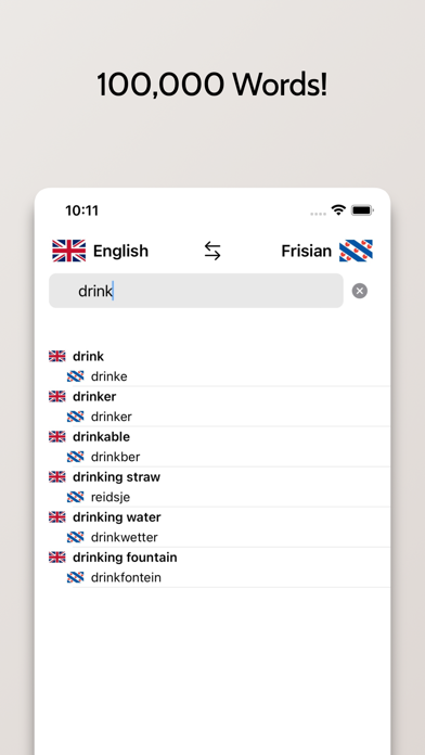 Frisian-English Dictionary Screenshot