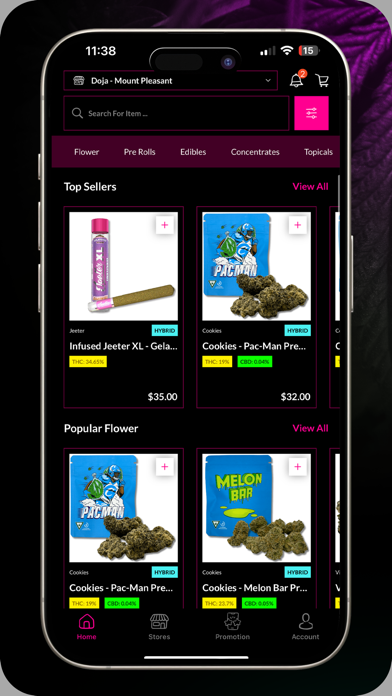 Doja Cannabis Screenshot