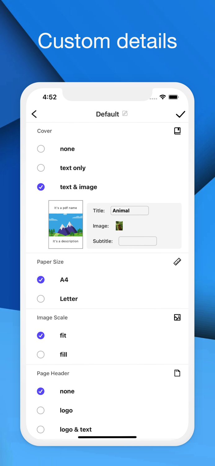 Pic to PDF converter