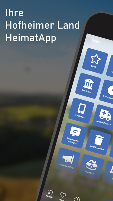 Hofheimer Land HeimatApp Screenshot