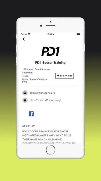 PD1 Soccer Training Screenshot