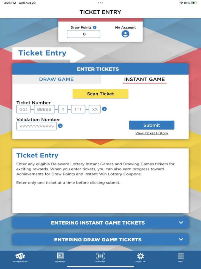 DE Lottery Players Club