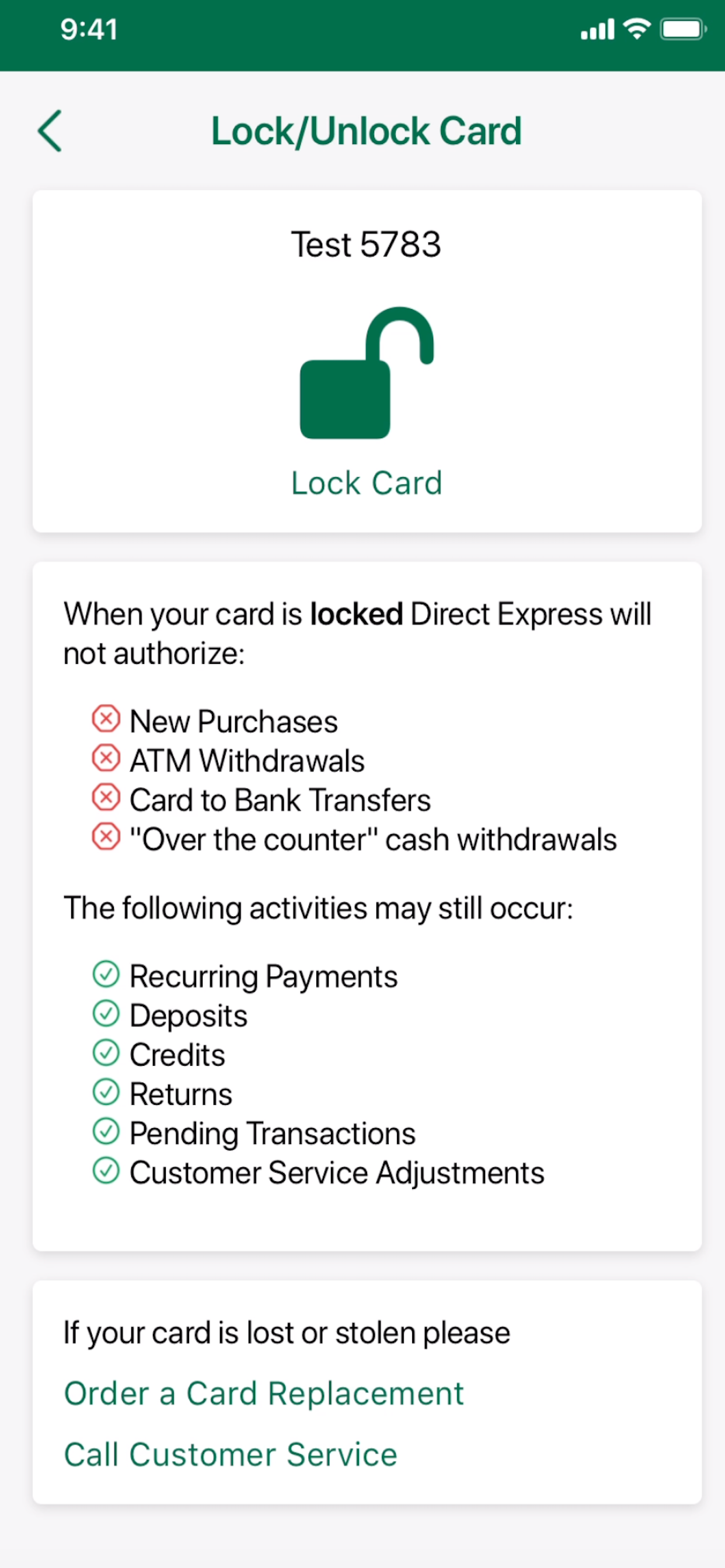 Direct Express® Mobile screenshot 3