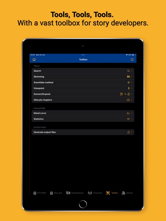 StoryWriterTool: AI Co-Author iPad screenshot