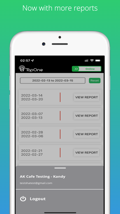 Restaurant TapOne Screenshot