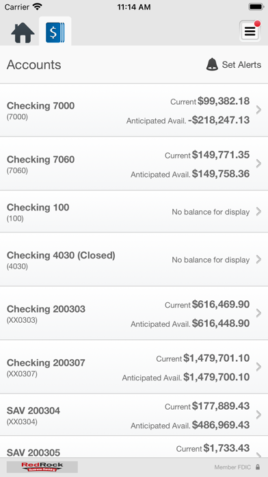 My Red Rock Bank Business Screenshot