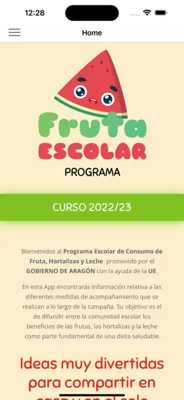 Game screenshot Programa Fruta Escolar apk