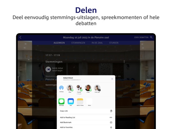 Debat Direct iPad app afbeelding 1