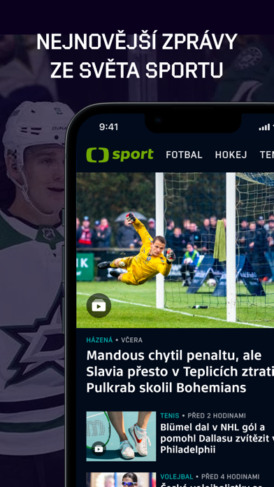 Screenshot #1 pour ČT sport