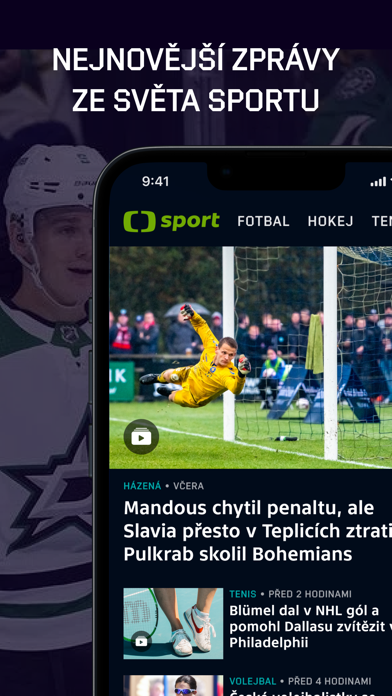 ČT sport Screenshot