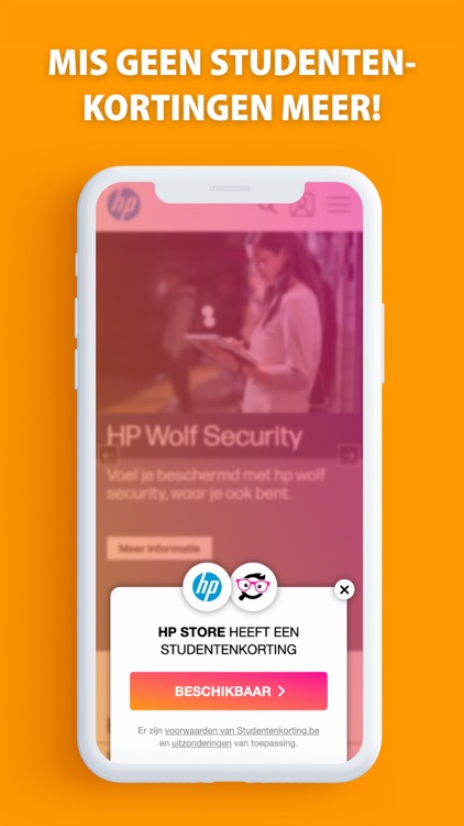 Studentenkorting BE extensie screenshot-3