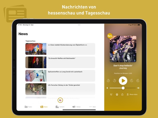 hr1 App iPad screenshot 6 - Music app