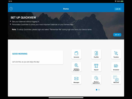 Coastal Community Credit Union iPad screenshot 1 - Finance app