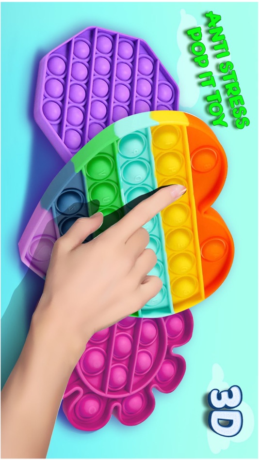 #8. Fidget Toys Pop It Games 3D (iOS) 由: Fazal Rehman