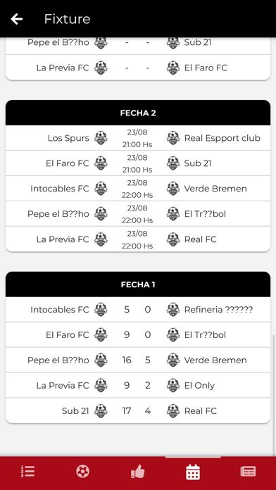 INTER LEAGUE Screenshot