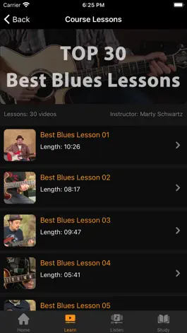 Game screenshot Top 30 Best Blues Lessons hack
