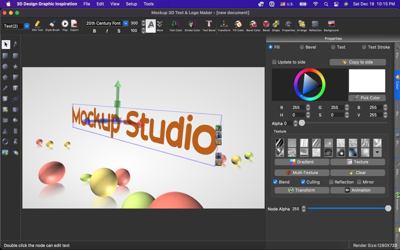 3D Design Graphic Inspiration Screenshot