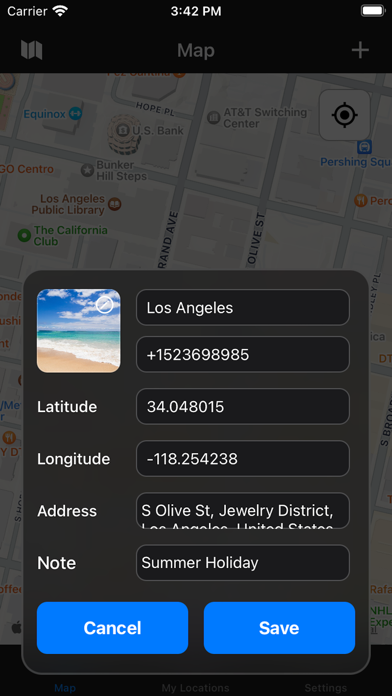 Save Location : GPS Map Screenshot