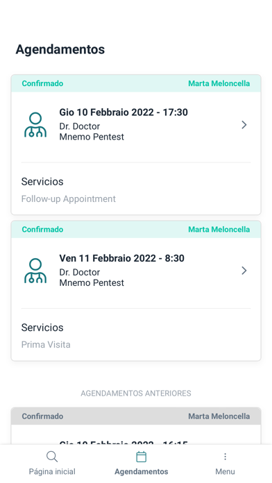 PACIENTE HSFA Screenshot