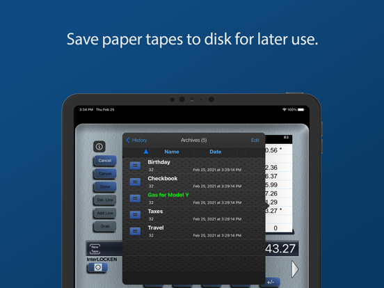 Print Calculator iPad screenshot 4 - Utilities app