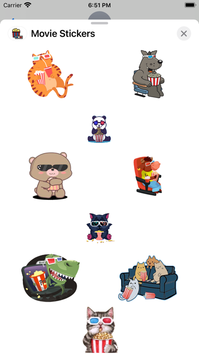 Screenshot #1 pour Movie Stickers