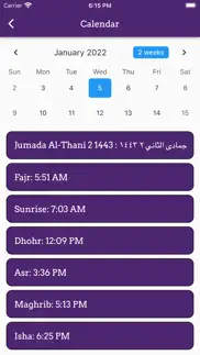 prayer time - salah timings iphone screenshot 3