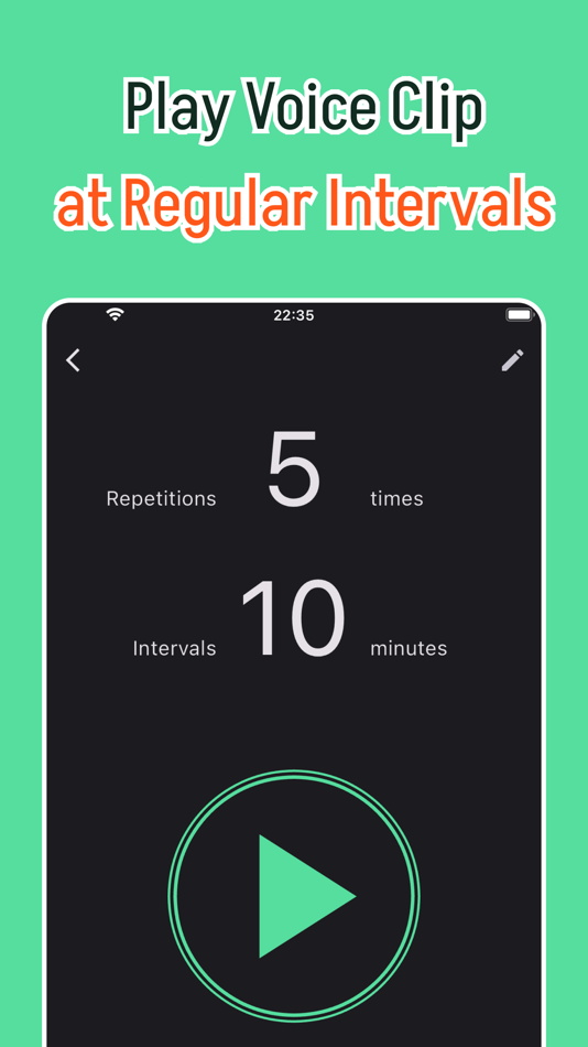 #1. RepeatVoice: Interval Player (iOS) 由: Kentaro Nishimura