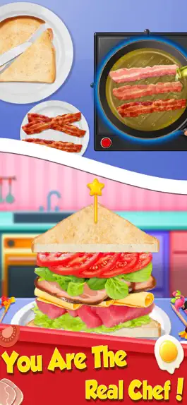 Game screenshot Breakfast Sandwich Food Maker apk
