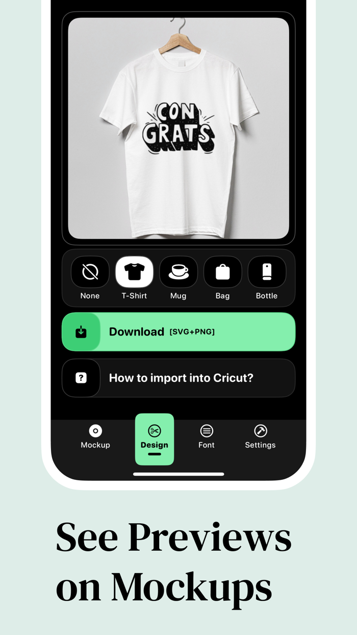 Design Space - Mockup Font Svg