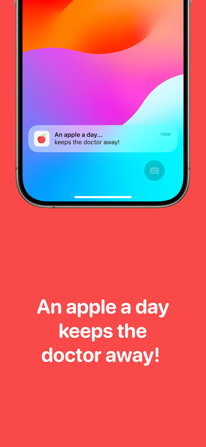 An apple a day daily reminder