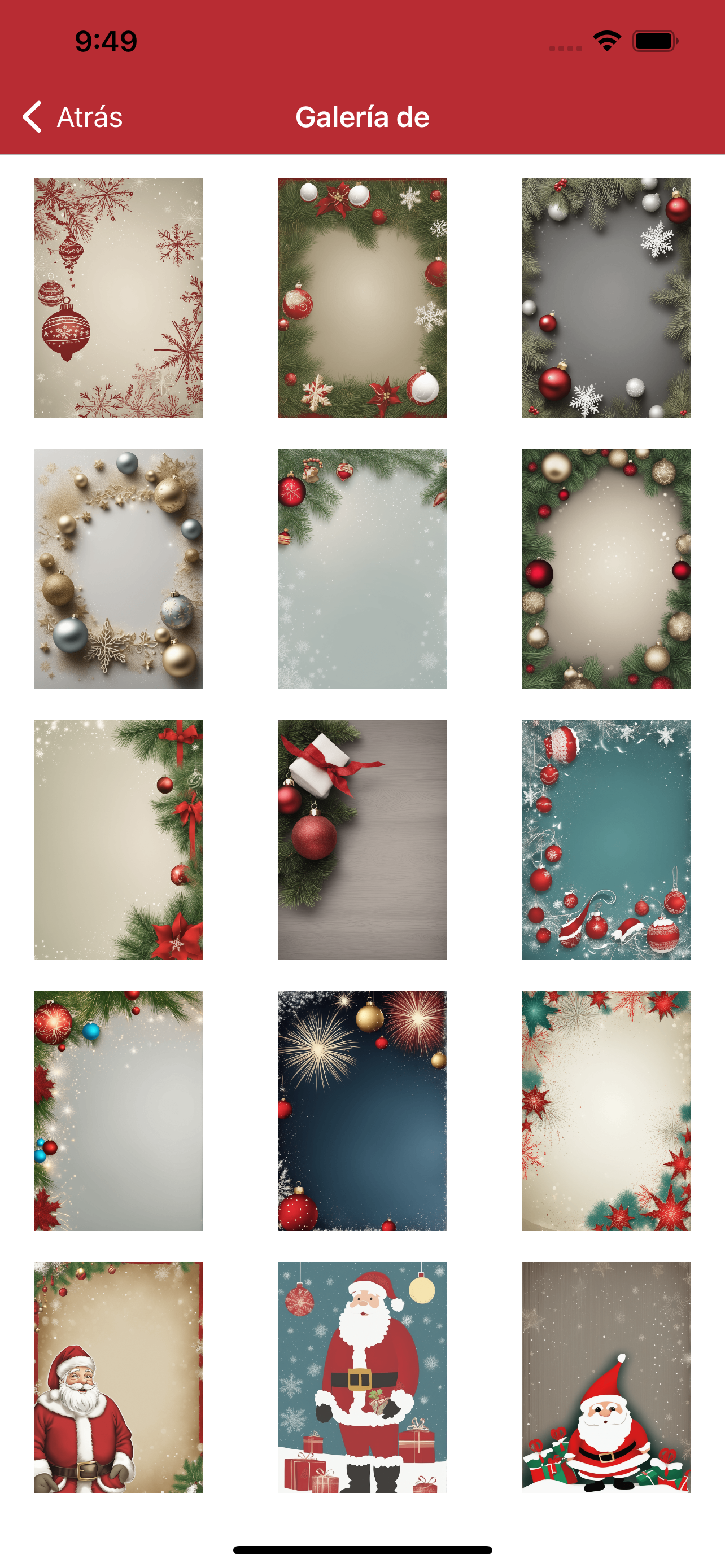 Tarjetas de Feliz Navidad