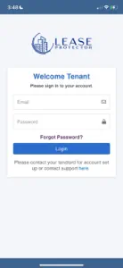 Lease Protector Tenant screenshot #1 for iPhone