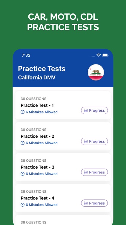 California CA DMV Permit Test