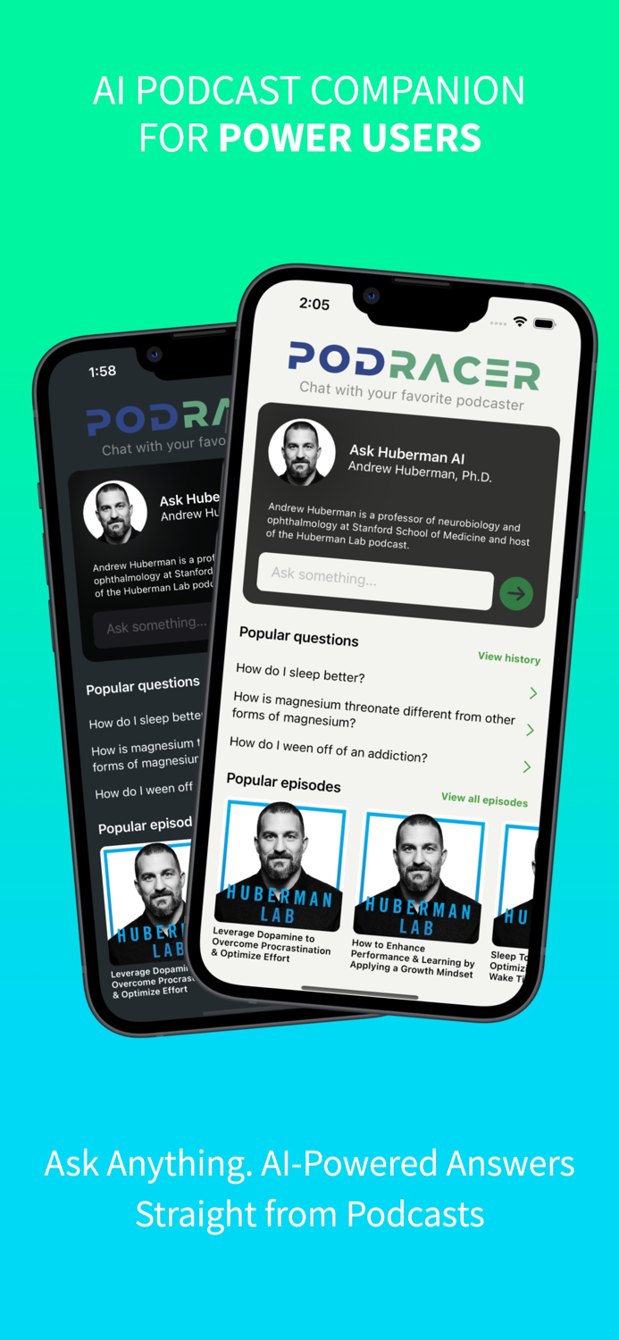 Podracer AI Podcast Player