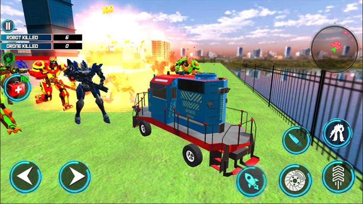 Train Robot Car Transform 2025 screenshot-3