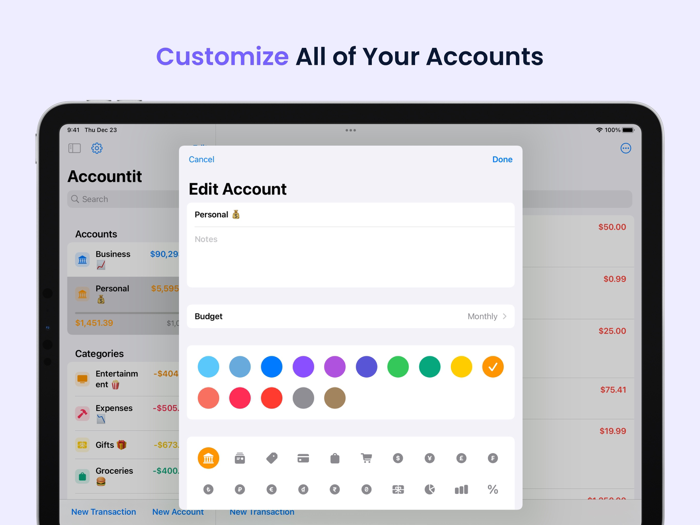 Accountit Budget Tracker