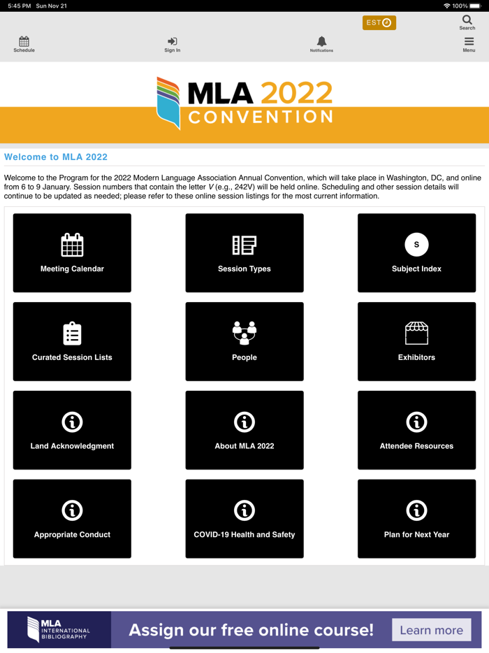 MLA 2022