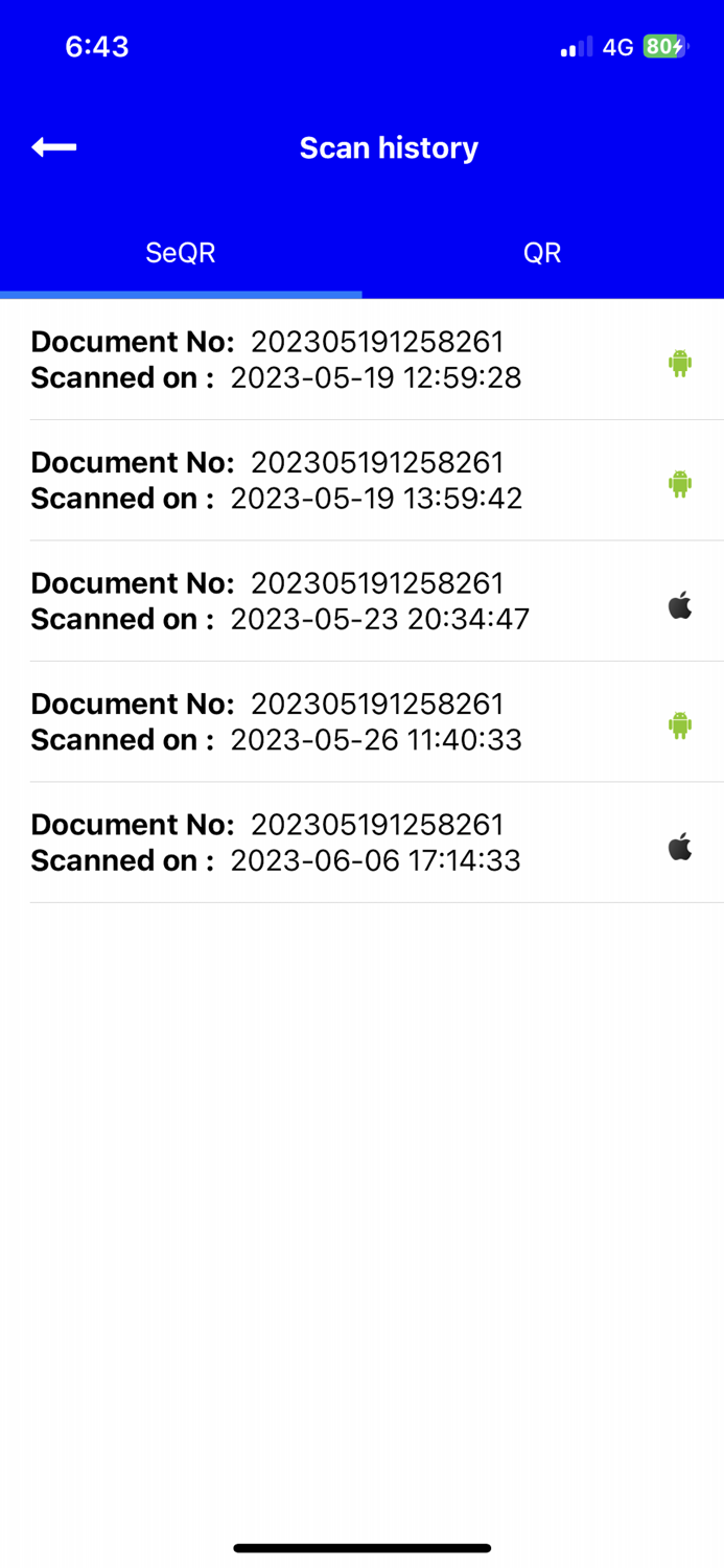 LNCT Bhopal SeQR Scan