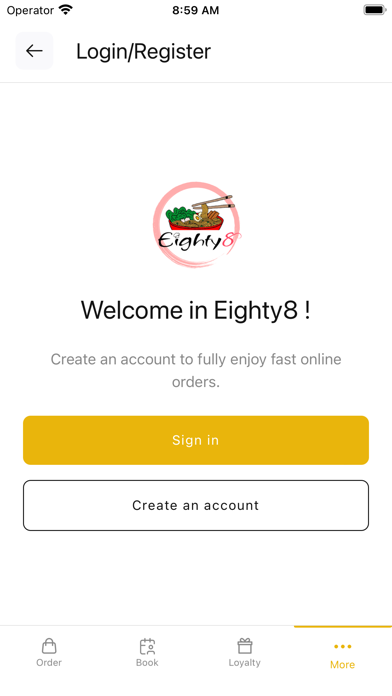 Eighty8 Asian Cuisine Screenshot