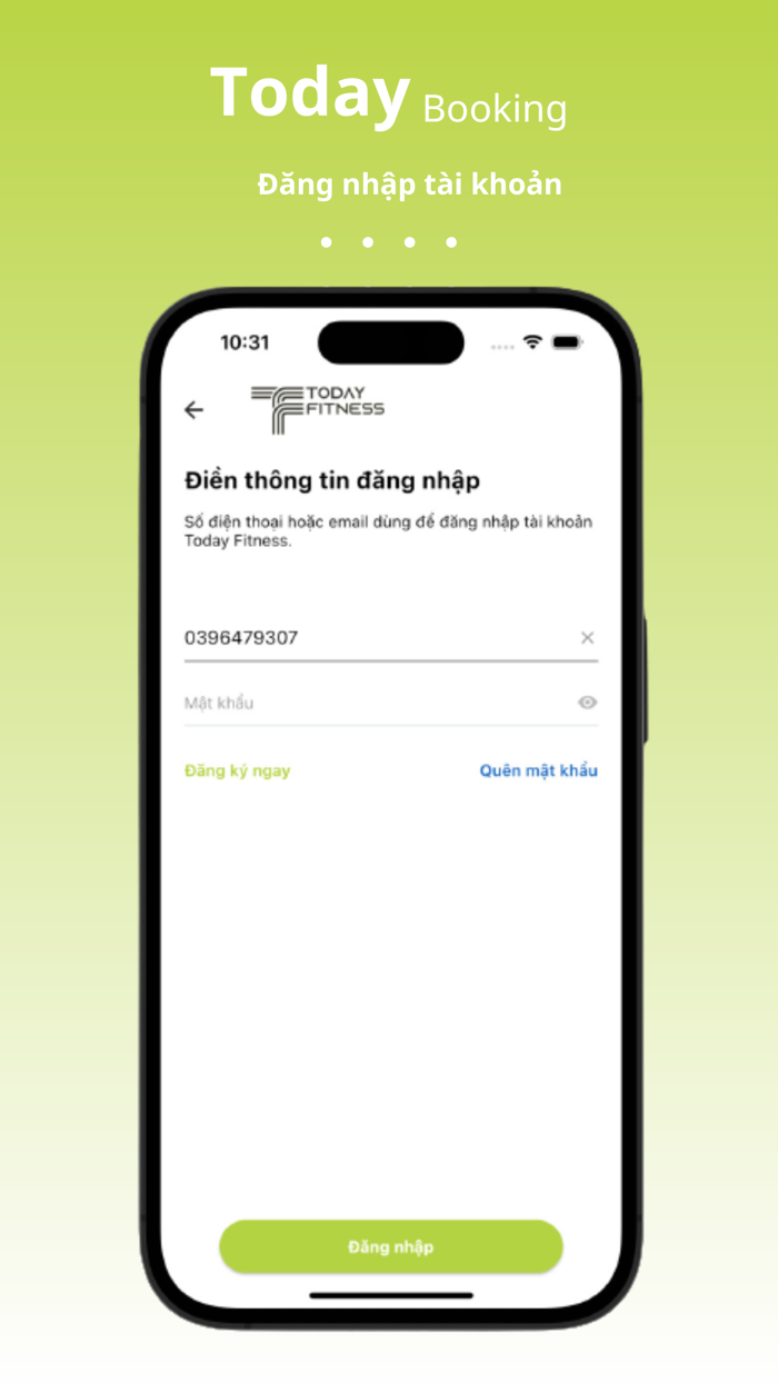 Today Fitness Booking