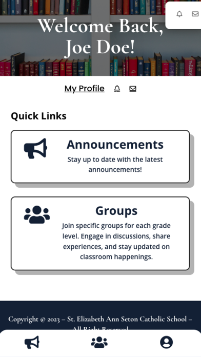 Screenshot 1 of St. Elizabeth Ann Seton School App