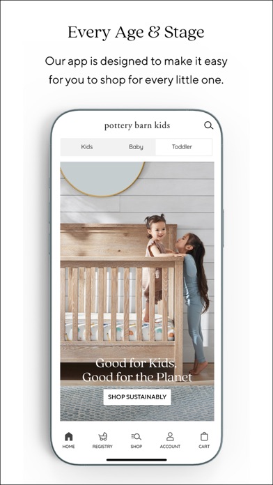 Pottery Barn Kids Shopping Screenshot